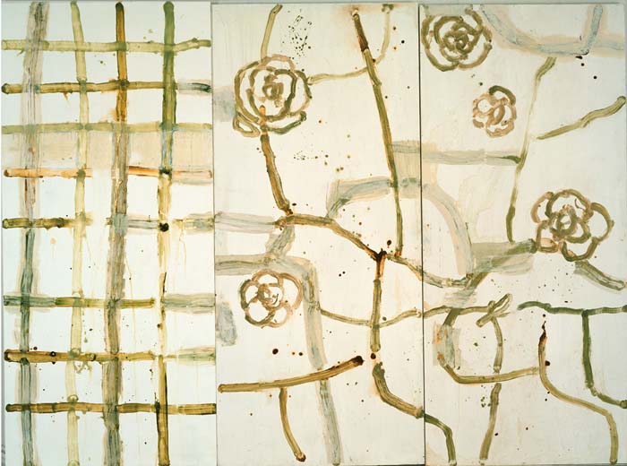 camille Series #2, 1996, oil emulsion on wood, 80x108in